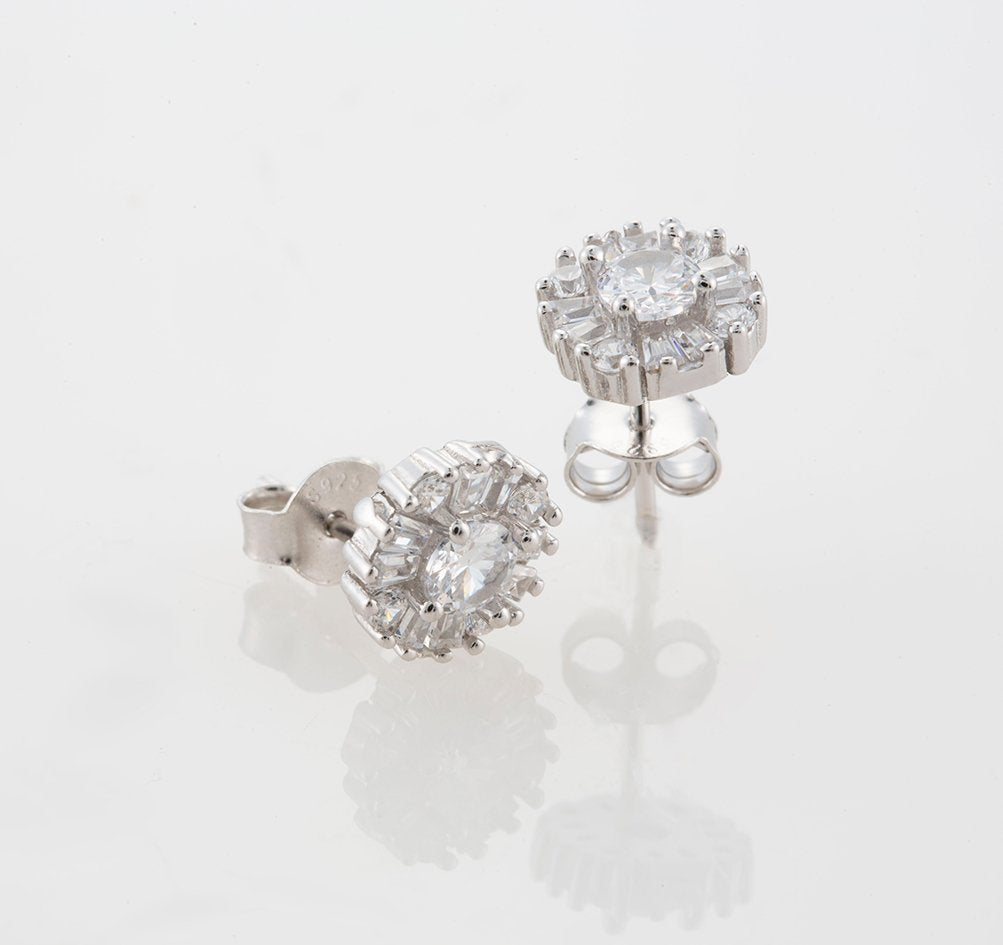 Puces d'oreilles Améralia Argent