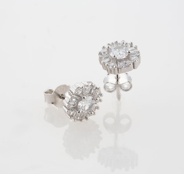 Puces d'oreilles Améralia Argent
