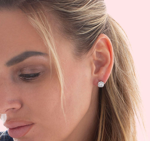 Puces d'oreilles Améralia Argent