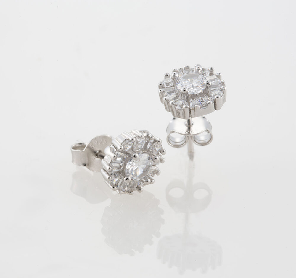 Puces d’oreilles Améralia Argent
